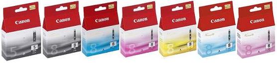 Canon Canon Original Cartridges OE PGI5B CLI8B CLI8C CLI8M CLI8Y CLI8PC CLI8PM